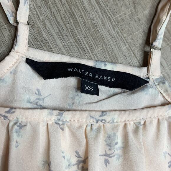 Walter Baker Cold Shoulder Top Blush Floral Blouse Women's Size XS - Picture 2 of 8